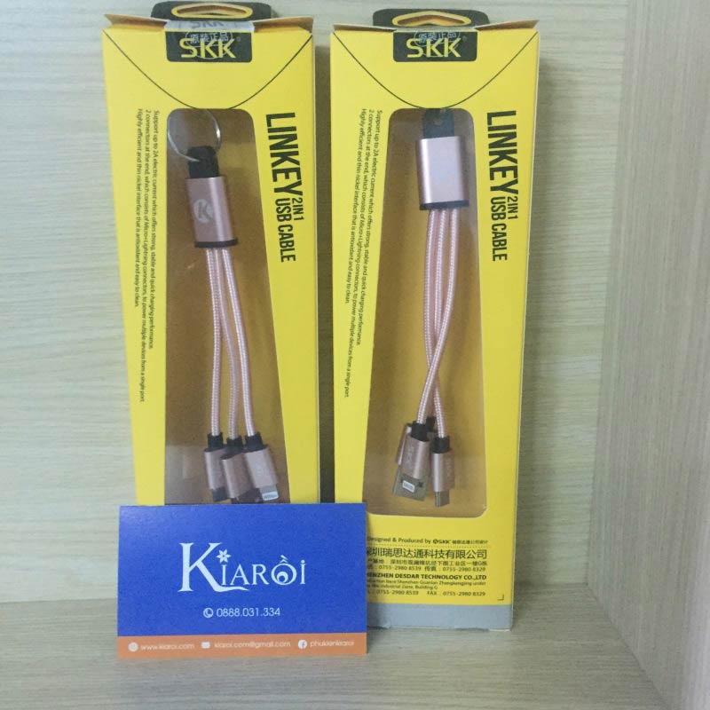 Cáp sạc iphone - samsung  móc khóa