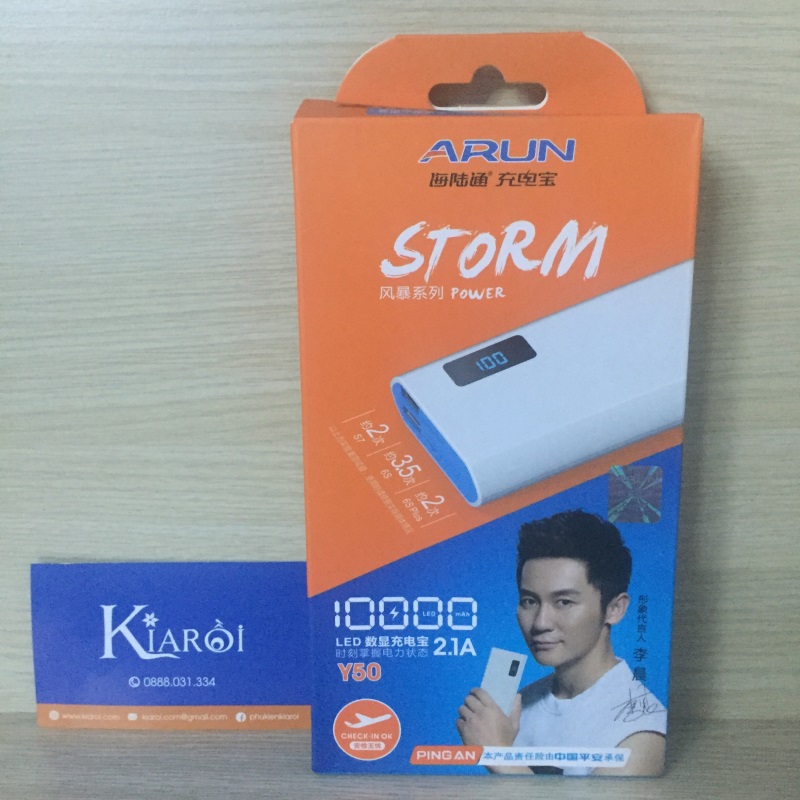 Pin Sạc Dự Phòng ARUN 10000 mAh chính hãng